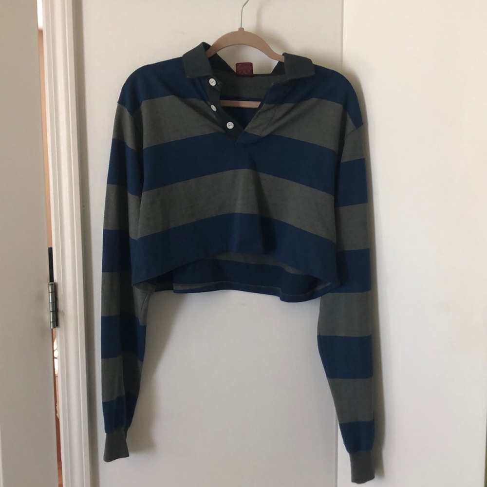 Urban Outfitters Cropped Rugby Polo